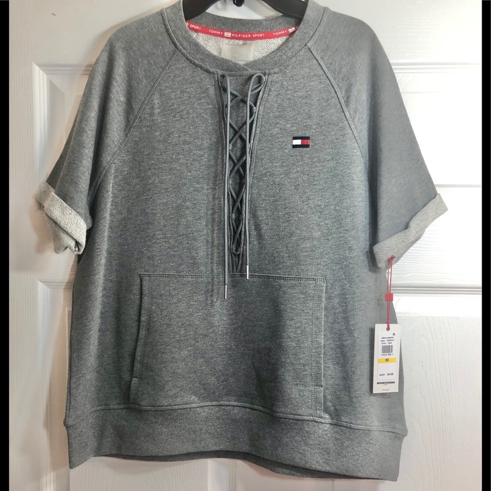 NEW Women’s Tommy Hilfiger Short Sleeve Sweatshirt